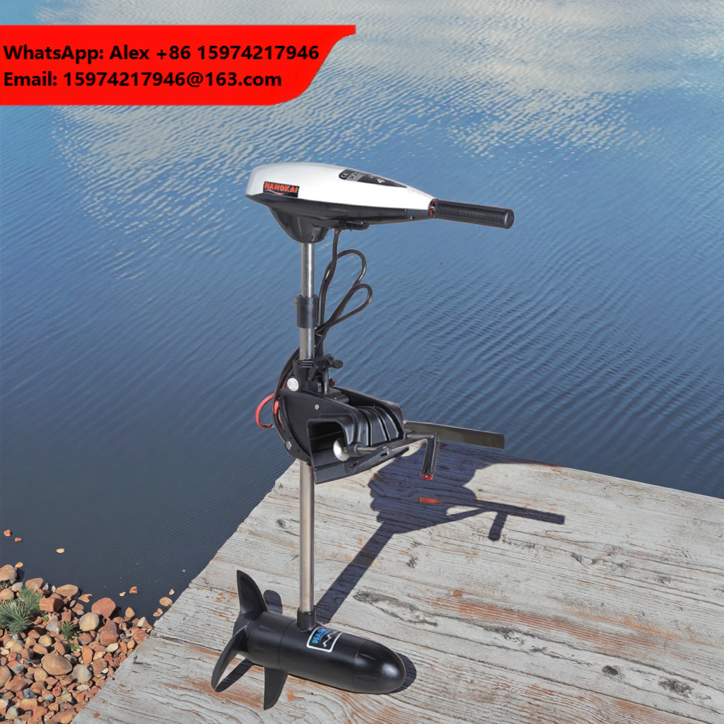 Fishing Boat Trolling Motor - Leistungsstarker 12V 65LB Schub-Elektro-Trollingmotor für Kajaks,